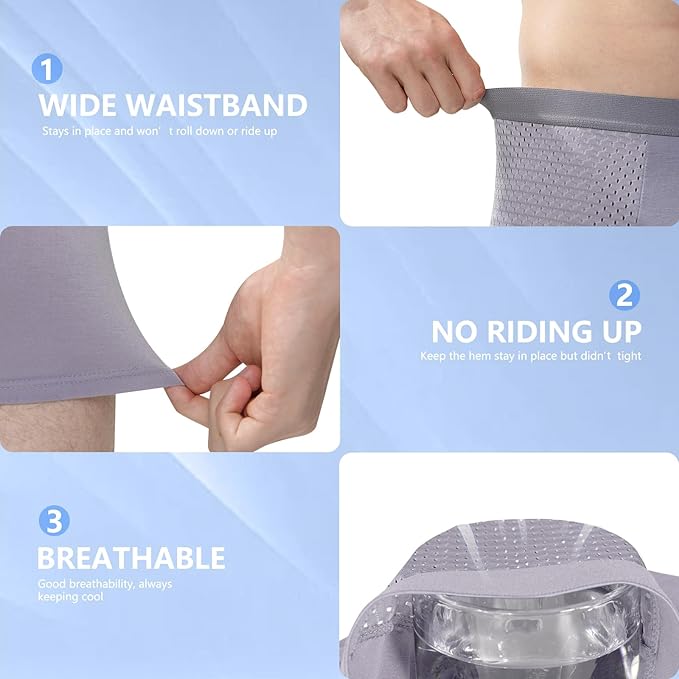 𩲠Lux By Boxhero⢠ā Bamboo Fiber Boxers (Buy 3+ 1 Free)