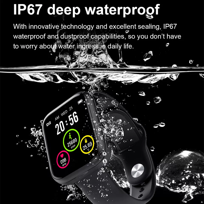 Smart health watch with ear buds