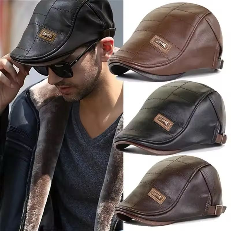 🌟 The "Royal Heritage" Leather Beret – Timeless British Elegance 🇬🇧
