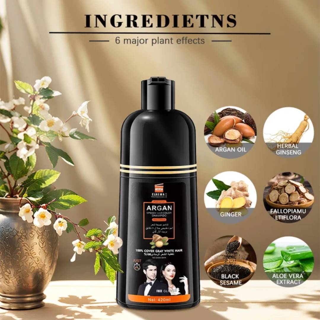 Argan Anti-white hair shampoo