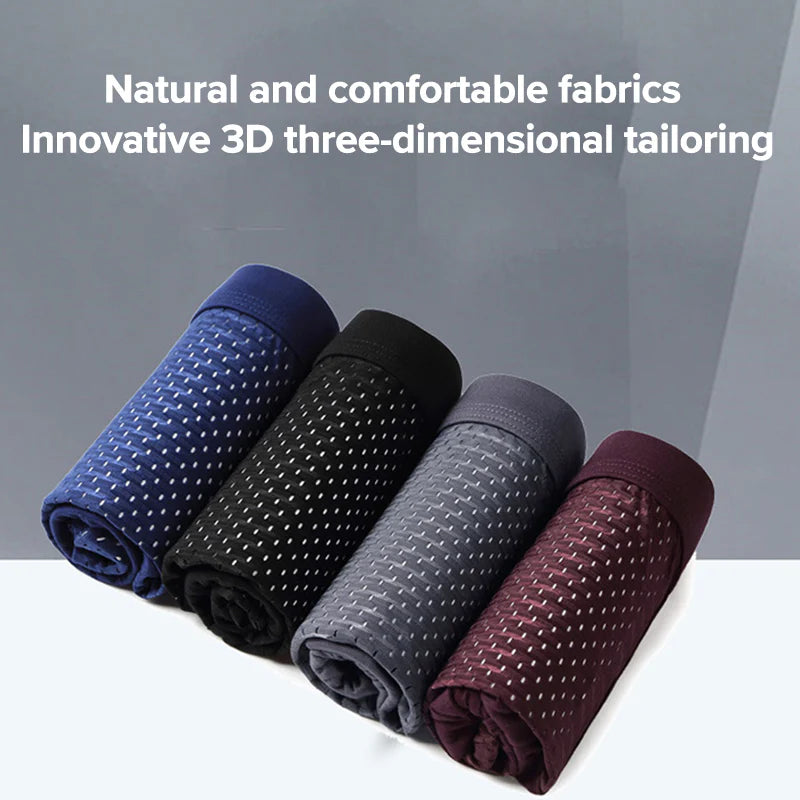 🩲 Lux By Boxhero™ — Bamboo Fiber Boxers (Buy 3+ 1 Free)